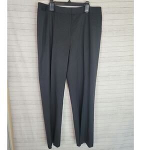 LAFAYETTE 148 NEW YORK MENSWEAR BLACK VIRGIN WOOL TROUSERS, SZ 12